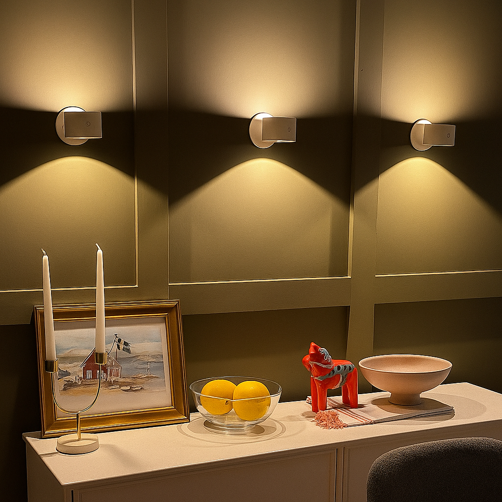 Stilig vegglampe