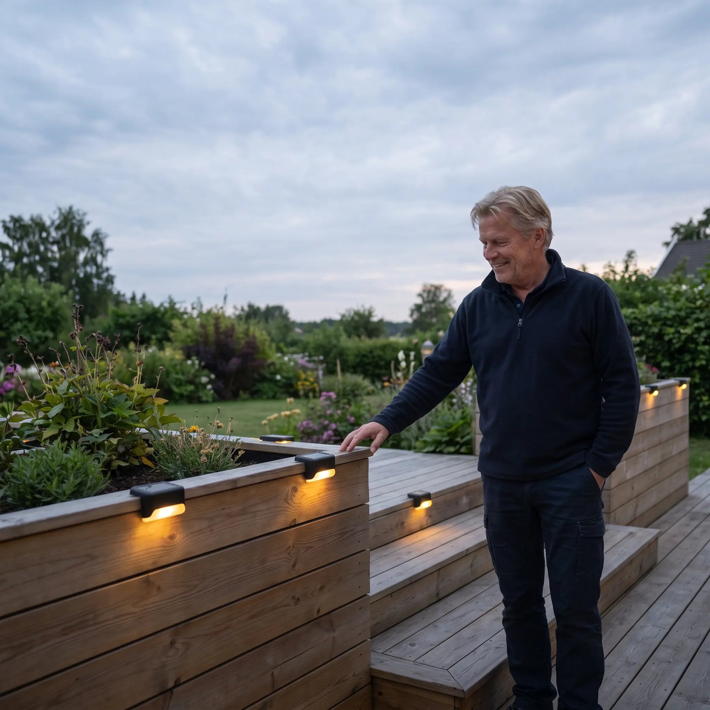 Solcelledrevet utendørslampe